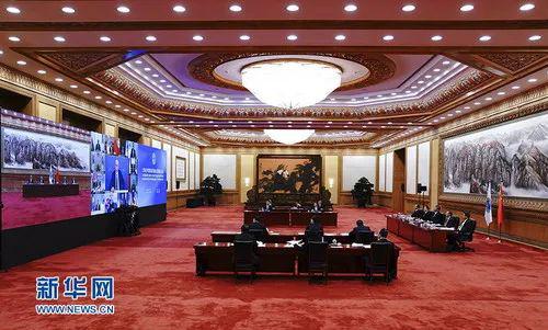 上海配相符机关成员国元首理事会第二十次会议以视频手段举走 图 | 新华社