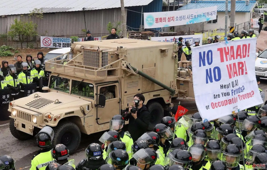 美军萨德系统部署韩国，遭到当地民众激烈反对