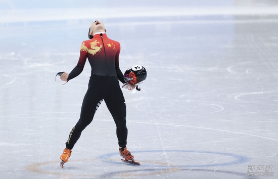  2月7日，在首都体育馆举行的北京2022年冬奥会短道速滑项目男子1000米决赛中，中国队选手任子威夺得冠军。