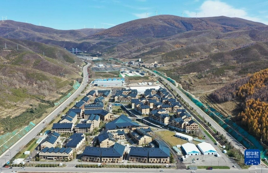 这是10月18日拍摄的张家口赛区冬奥村（无人机照片）。新华社记者 杨世尧 摄