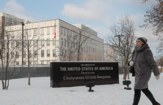 美国驻乌克兰使馆（资料图）
