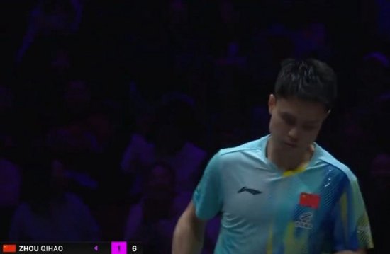 周启豪3-1击败黄友政，晋级WTT重庆冠军赛男单16强