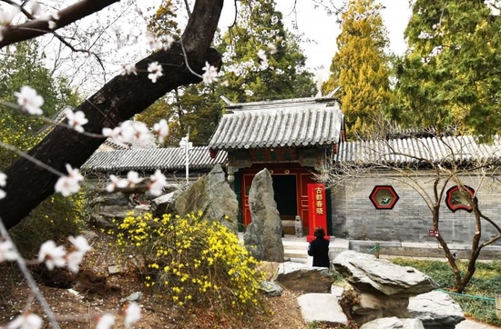 早春时节，颐和园益寿堂外景