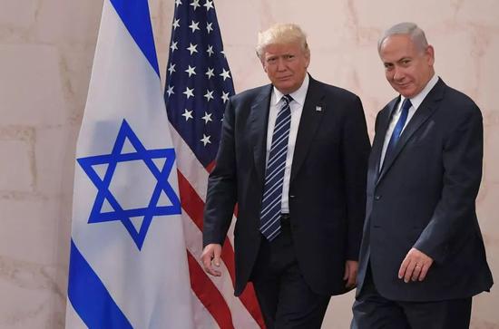  （图：以色列总理内塔尼亚胡对特朗普的支持表示感激。）