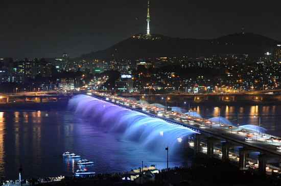  首尔汉江夜景