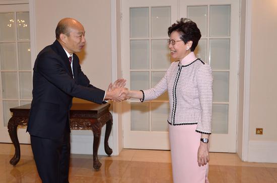 我们访问一家人 韩国瑜和林郑月娥(图源:大公报)