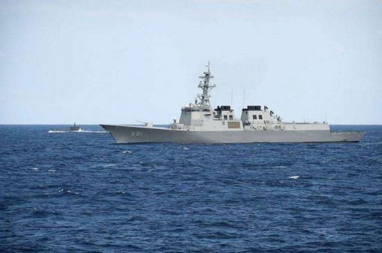 图为具有反导能力的韩国海军世宗大王级驱逐舰