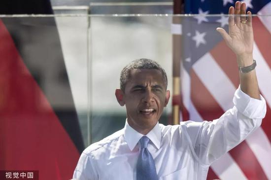 ▲资料图片：当地时间2013年6月19日，时任美国总统奥巴马在德国柏林的勃兰登堡门前发表演讲。他宣布将和盟友共同努力促进美国和俄罗斯削减战略核武器。