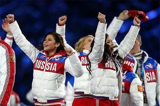 索契冬奥会俄罗斯代表团大捷。图片来源：视觉中国