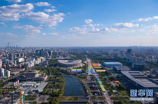 这是2020年中国国际服务贸易交易会主场馆及展览区（9月9日摄）。新华社记者 陈钟昊 摄