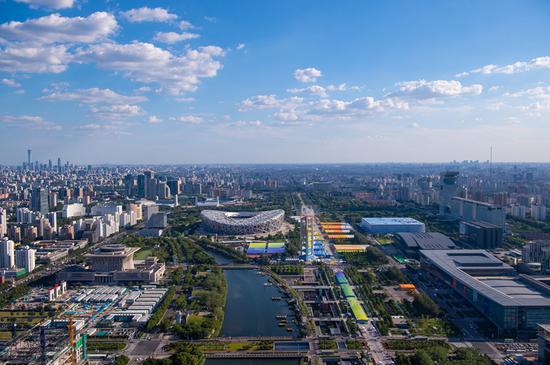  这是2020年中国国际服务贸易交易会主场馆及展览区（9月9日摄）。新华社记者 陈钟昊 摄