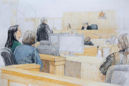 ▲2018年12月7日，加拿大溫哥華，針對華為CFO孟晚舟的保釋聽證會在溫哥華法庭舉行。（視覺中國）