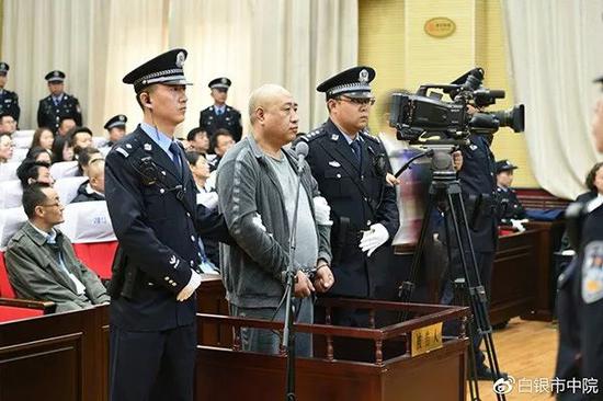 △2018年3月30日,“白银连环杀人案”庭审现场。
