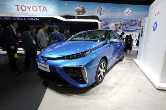  丰田Mirai氢燃料电池车。