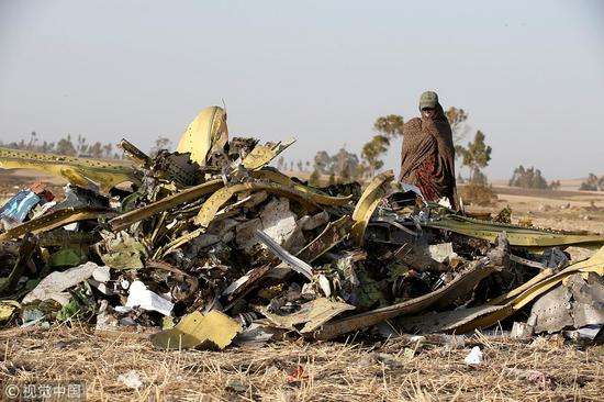 埃航坠机现场(图源:视觉中国)