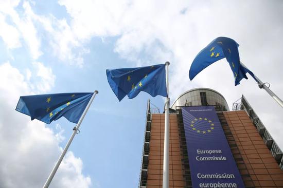 这是3月26日在比利时布鲁塞尔拍摄的欧盟委员会总部所在地——贝雷蒙大楼。新华社记者郑焕松摄