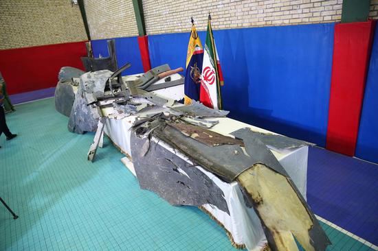  伊朗媒体公开被击落美军无人机残骸照片。（图：视觉中国）
