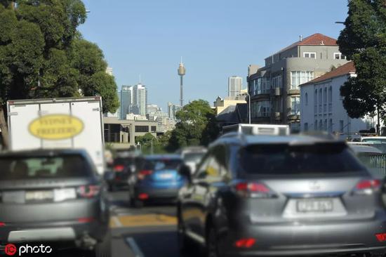  Rush hour traffic in Sydney New South Wales， Australia， Feb 21， 2019。 [Photo/IC]