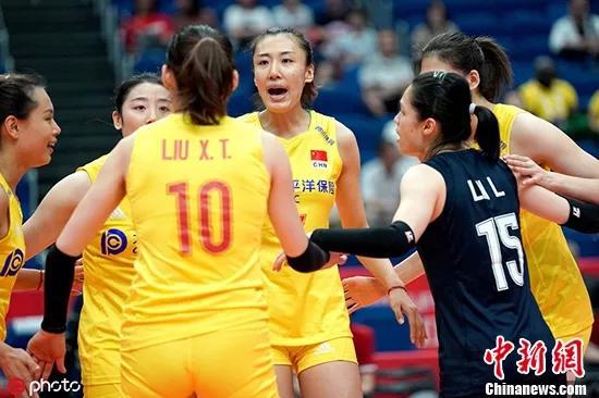 中国女排队员。图片来源:ICphoto