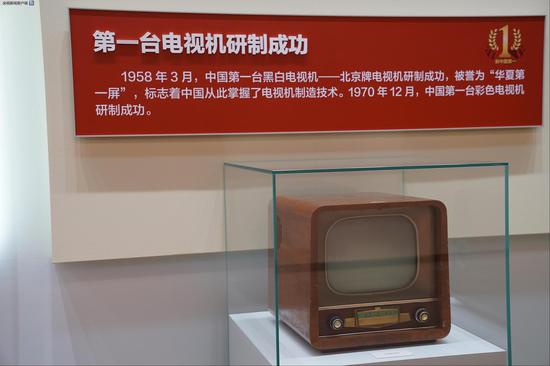 △1958年3月，中国第一台黑白电视机——“北京”牌电视机研制成功。