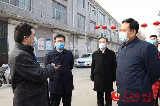 邓沛然检查石家庄市防疫情况.图源:人民网河北频道