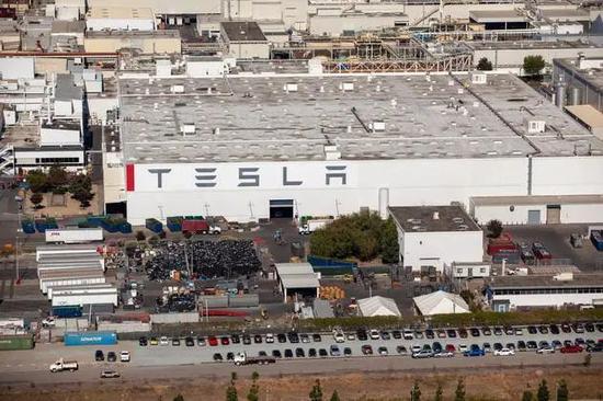 美国车企“特斯拉”在加州的工厂（资料图）