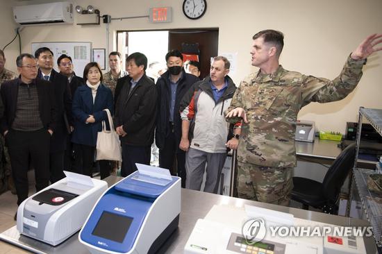  △2019年12月末，驻韩美军公开了釜山基地的相关设施 图片来源：韩联社