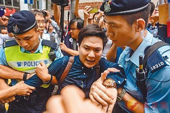 陈家驹曾于2018年被捕,图自文汇报