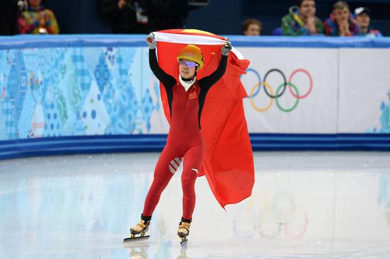 △2014年2月13日，2014索契冬奥会短道速滑女子500米决赛，中国选手李坚柔摘金。