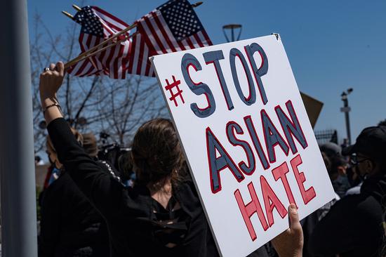 全美多地爆发“停止仇恨亚裔”活动（资料图）