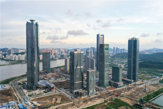 这是珠海横琴一角（2020年9月13日摄，无人机照片）。新华社记者 陈晔华 摄