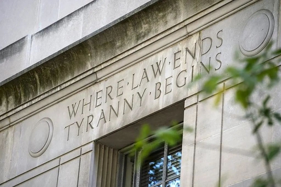 美国司法部大楼 图片来源:央视新闻