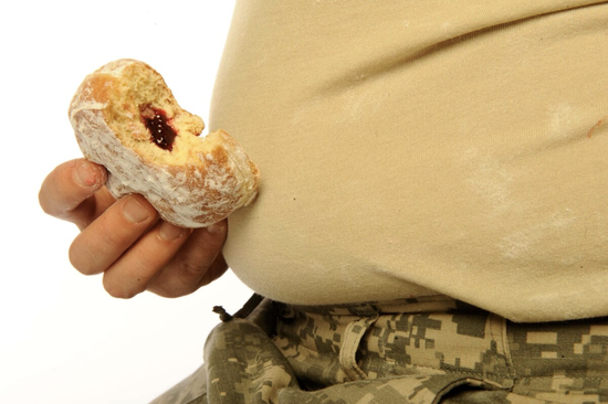 肥胖会导致战斗力下降和非战斗减员。图