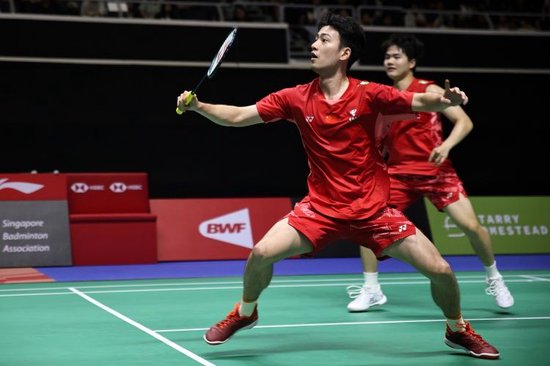 两连胜！羽联总决赛男双小组赛：梁伟铿/王昶2-0阿尔菲安/菲克里