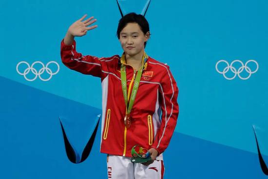 任茜摘得里约奥运会女子跳水10米台金牌