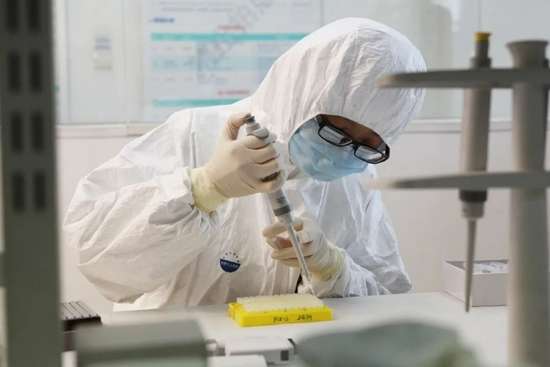  军事科学院军事医学研究院王升启团队正在开展DNA鉴定工作。军事医学研究院 供图