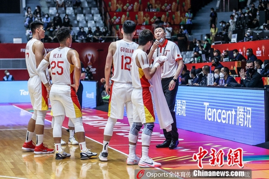 图为中国队在比赛中。图片来源:Osports全体育图片社