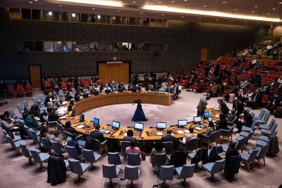 当地时间2023年3月7日，美国纽约，联合国安理会在联合国总部举行公开辩论会。（视觉中国）