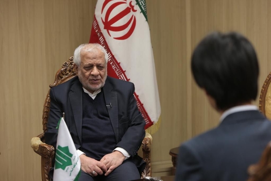 3月15日，伊朗伊斯兰联合党总书记阿萨杜拉·巴达姆齐安在伊朗首都德黑兰接受新华社记者专访。新华社发