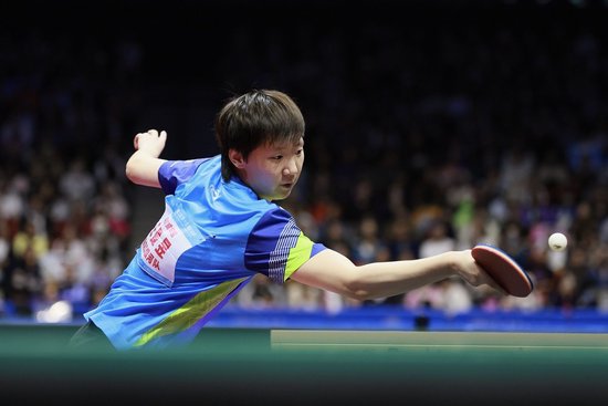 海口亚洲杯女单小组赛第二轮：王曼昱3-0战胜日本选手赤江夏星