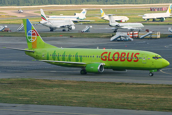  Globus航空公司飛機(jī)（圖源：俄新社）