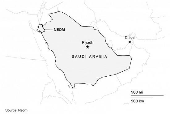 Neom位置示意图