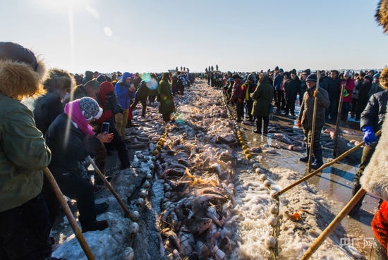  查干湖冬捕已成为吉林文旅的一张靓丽名片（央广网记者 郭东隅 摄）