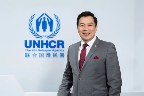 联合国难民署驻华代表卢沛赫(Vanno Noupech)。受访者供图