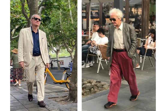 上海街头，秦霄和他的“老年时装俱乐部”
