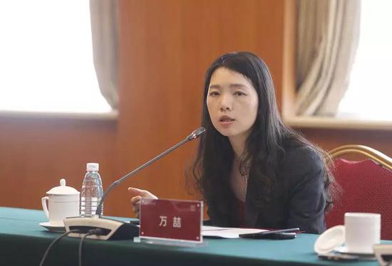 中国黄金集团首席经济学家万喆 韩海丹 摄
