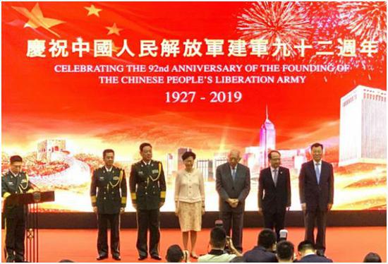 解放军驻香港部队庆祝建军92周年招待会31日举行(图片来源:港媒)