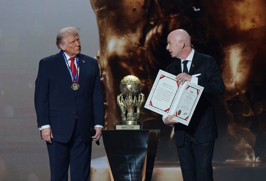 TA：挪威足协呼吁剥夺特朗普的FIFA和平奖，支持道德投诉因凡蒂诺