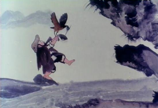 动画片葫芦兄弟 ▲拉毛技术呈现出水墨画的晕染效果