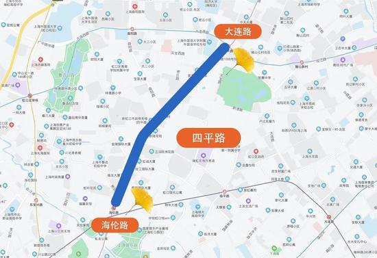 上海今年41条落叶不扫景观道公布 其中2条明天就